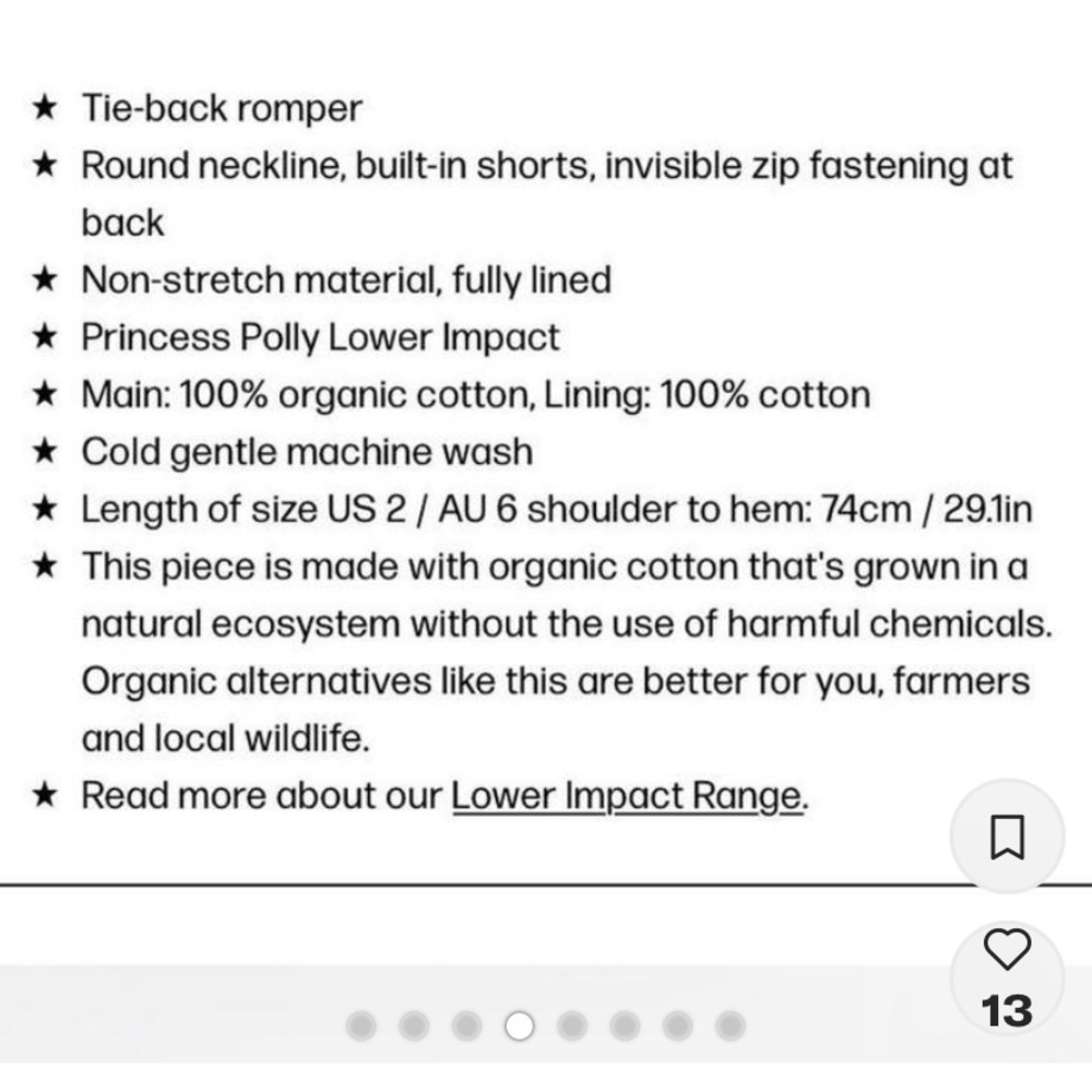 Princess Polly Black Yumiko Romper - Picture 2 of 14